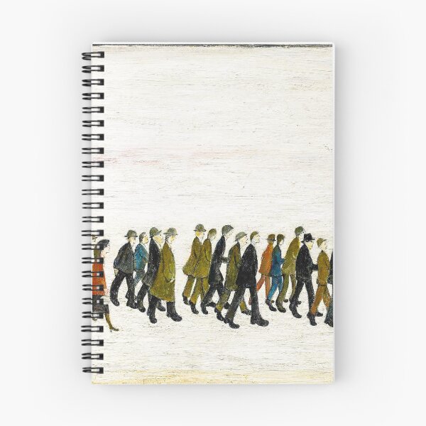 Item preview, Procession In South Wales - L S Lowry Large art prints designed and sold by buzztop.