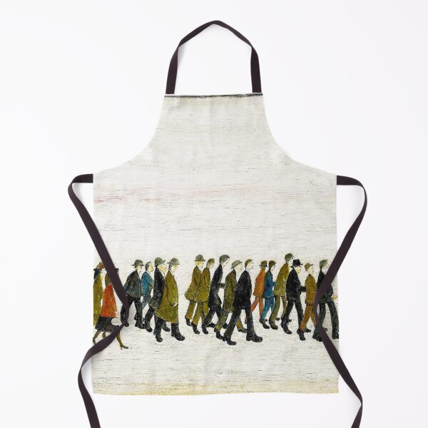 Item preview, Procession In South Wales - L S Lowry Large art prints designed and sold by buzztop.