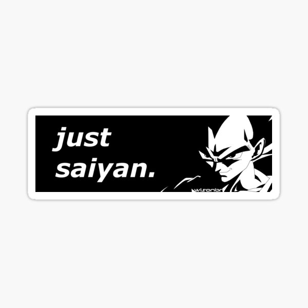 Einfach Saiyajin Schlag-Aufkleber Sticker
