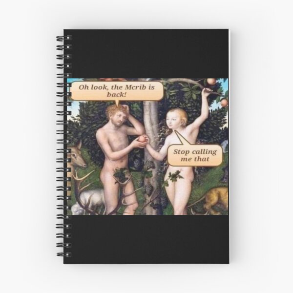 Item preview, Oh Look The Mcrib is Back (Adam and Eve Meme) - Thanksgiving, Christmas And Birthday Party Gift Ideas for Classic Memes Lovers and Fans designed and sold by Memeing Everything.