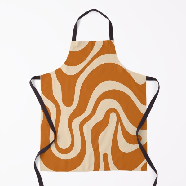 Item preview, 70s Liquid retro vintage orange swirl pattern designed and sold by ReneMagritteArt.