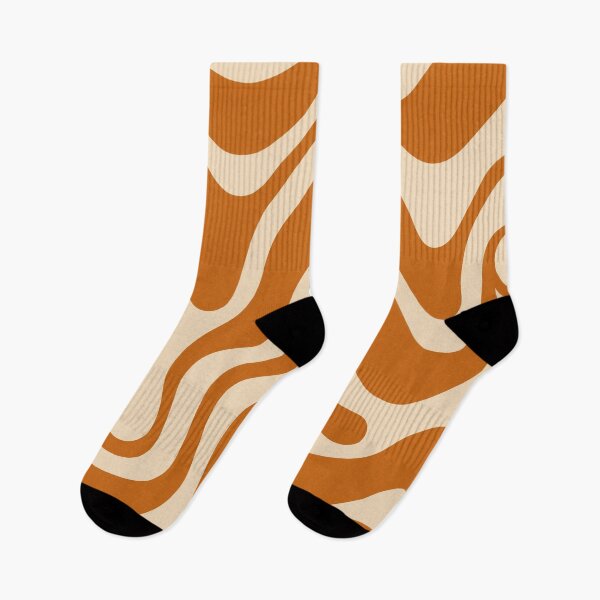 Item preview, 70s Liquid retro vintage orange swirl pattern designed and sold by ReneMagritteArt.