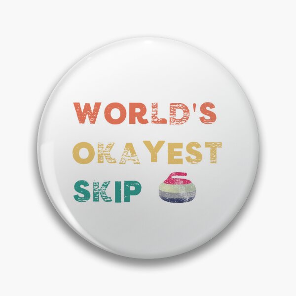 Item preview, World's Okayest Skip Funny Curling Captain Curler Stone designed and sold by gillys.