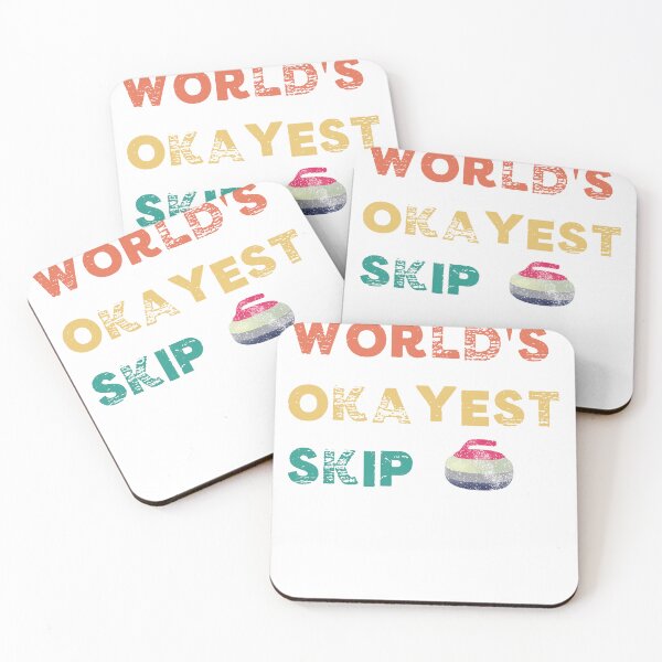 Item preview, World's Okayest Skip Funny Curling Captain Curler Stone designed and sold by gillys.