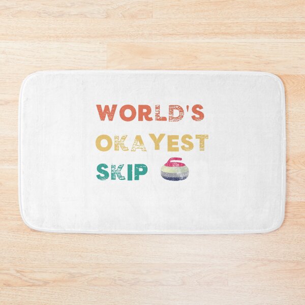 Item preview, World's Okayest Skip Funny Curling Captain Curler Stone designed and sold by gillys.