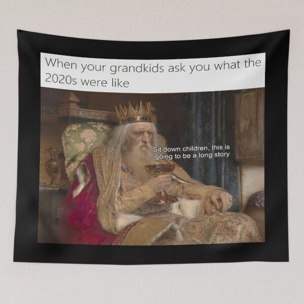 Item preview, Sit down Children This is going to be a long story (2020 Story Meme) - Thanksgiving, Christmas And Birthday Party Gift Ideas for Classic Memes Lovers and Fans designed and sold by Memeing Everything.