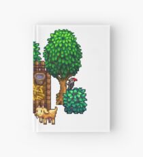 Retro Pixel Farm House Hardcover Journal