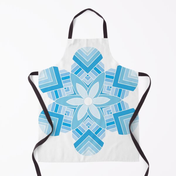 Item preview, Icy Blue Winter Snowflake Round Leaf designed and sold by Moyanana.