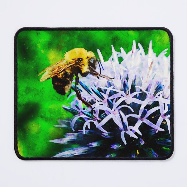 Item preview, Bee On Small Globe Thistle  designed and sold by Robert Alsop.