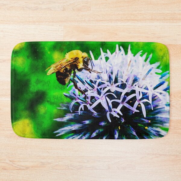 Item preview, Bee On Small Globe Thistle  designed and sold by Robert Alsop.