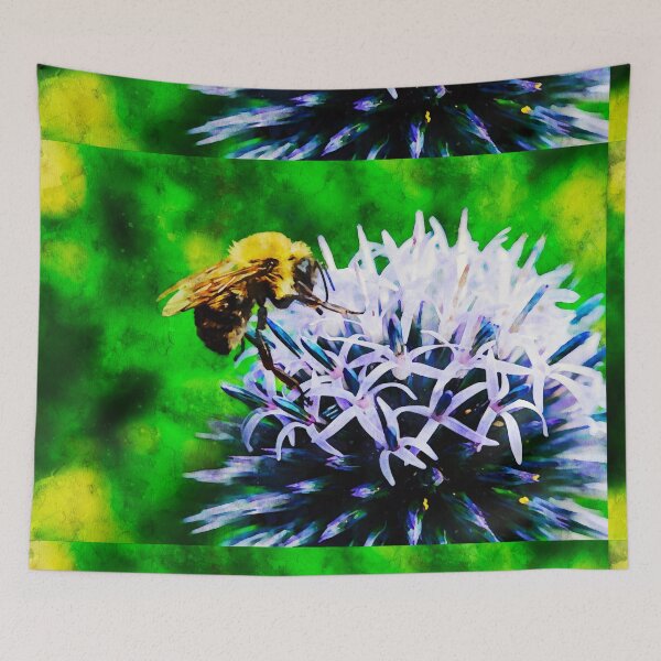 Item preview, Bee On Small Globe Thistle  designed and sold by Robert Alsop.