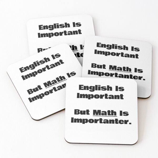 Item preview, English Is Important But Math Is Importanter designed and sold by KiziuMiziu ⭐⭐⭐⭐⭐.
