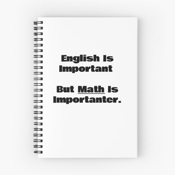 Item preview, English Is Important But Math Is Importanter designed and sold by KiziuMiziu ⭐⭐⭐⭐⭐.