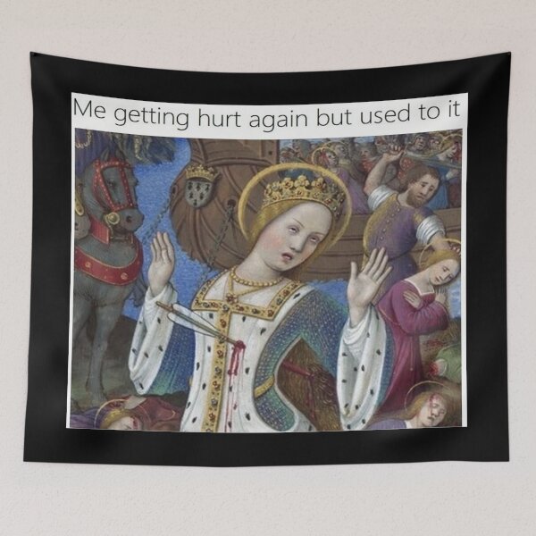 Item preview, Me Getting Hurt again but used to it - Thanksgiving, Christmas And Birthday Party Gift Ideas for Classic Memes Lovers and Fans designed and sold by Memeing Everything.
