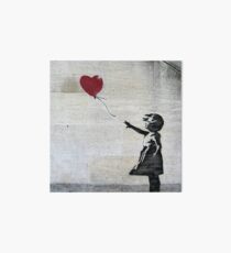 Banksy's Girl with a Red Balloon Art Board