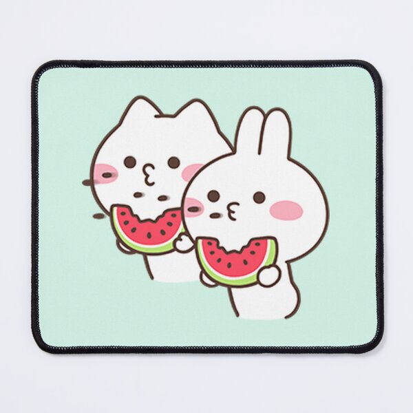 Item preview, Cute Couple Rabbit Eating Watermelon Yum Yum Together designed and sold by horseford76.