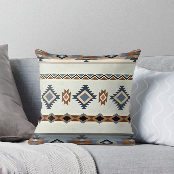 Item preview, Southwestern Tribal Symbols In Blues, Browns and Grey designed and sold by handsoftime2020.