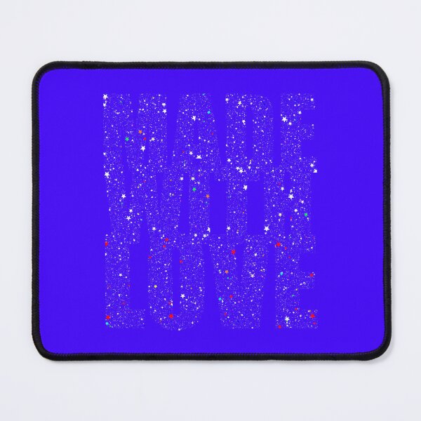 Item preview, Made With Love - printed image of sparkling text on indigo background designed and sold by JaReVa.