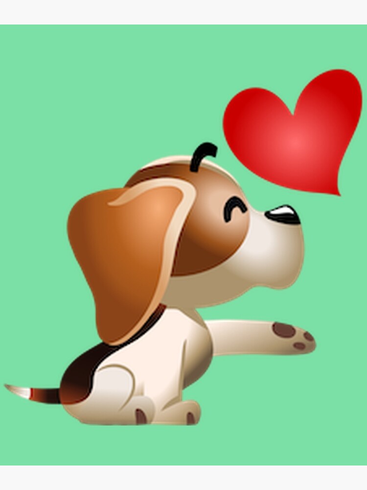 Lovely Puppy Give A Heart 