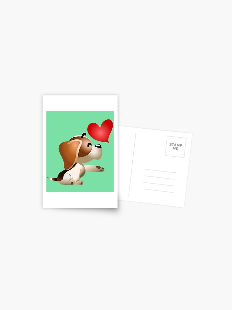 Lovely Puppy Give A Heart 