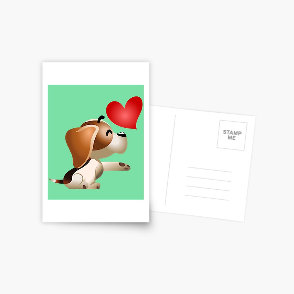 Lovely Puppy Give A Heart 