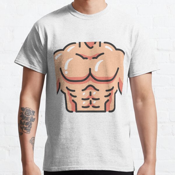 Create meme roblox t shirt muscle, ripped body t-shirt to get, muscle get