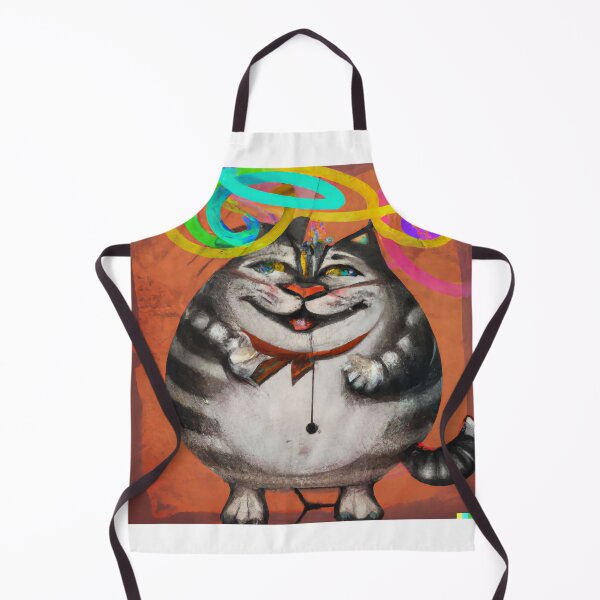 Item preview, Circus Tabby Cat Abstract Art designed and sold by a-rxhim.