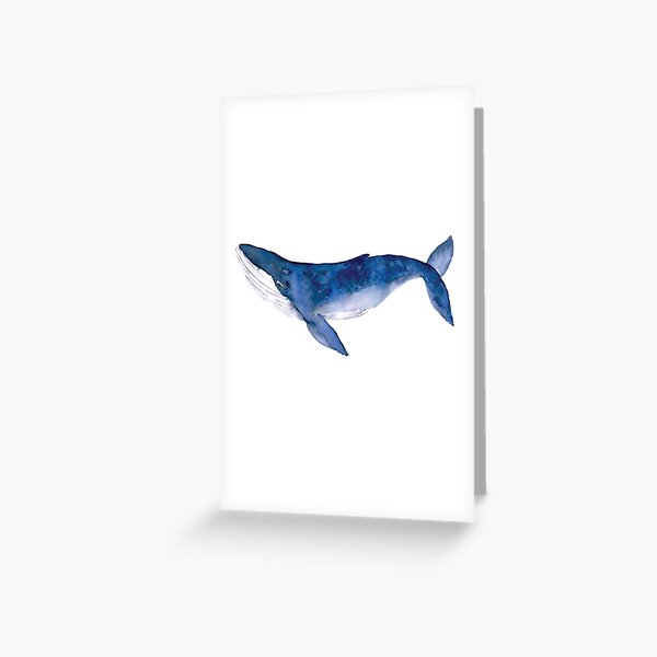 Item preview, Humpback Whale in watercolor designed and sold by Harpley Design Studio.