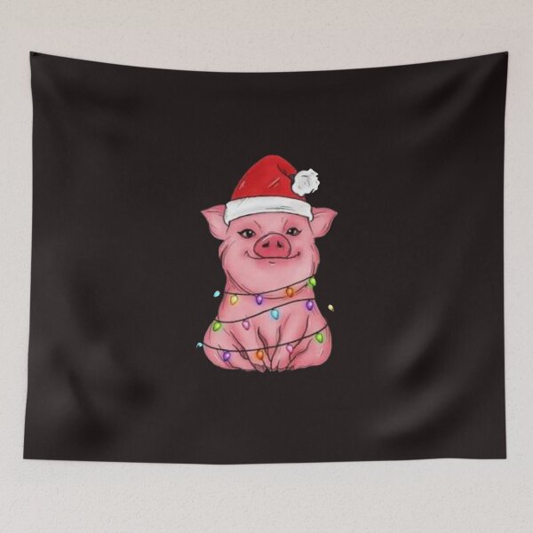 Aperçu de l'œuvre Copie de Christmas pig, Christmas tree, pig ornaments, holiday decorations, guinea pigs, Christmas gifts créée et vendue par Sophistical.