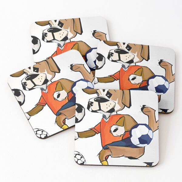 Item preview, A dog playing  football  designed and sold by RiseAbove22.