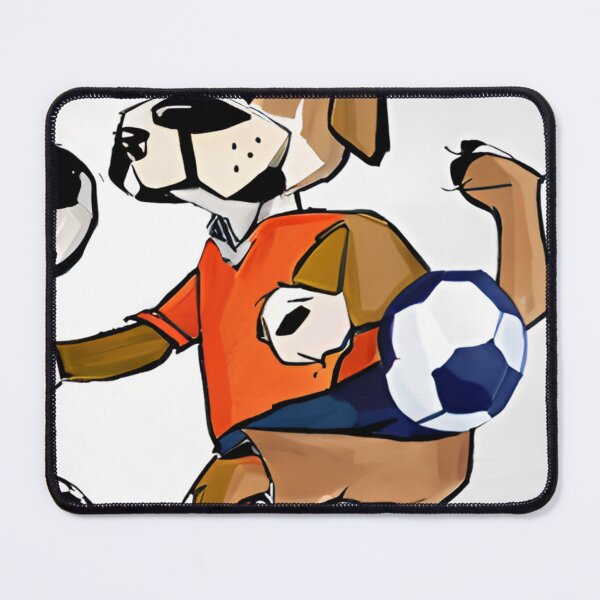 Item preview, A dog playing  football  designed and sold by RiseAbove22.