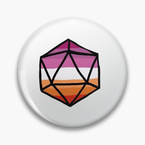 Item preview, Lesbian D20 designed and sold by StaticHexa.