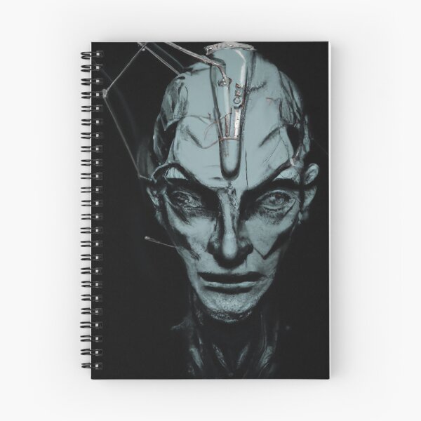 Item preview, Art sketch of an alien head designed and sold by a-rxhim.