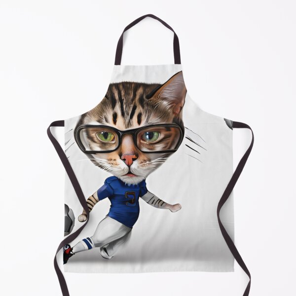 Item preview, Portrait, cat playing football designed and sold by RiseAbove22.