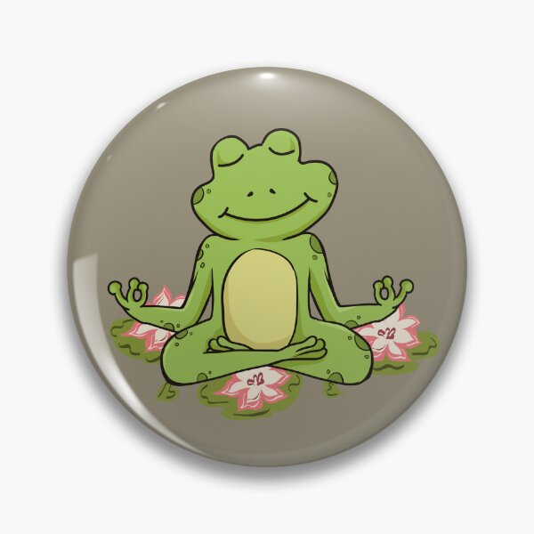 Item preview, Yoga frogs. meditating frog doing yoga.  designed and sold by HopItStudio.