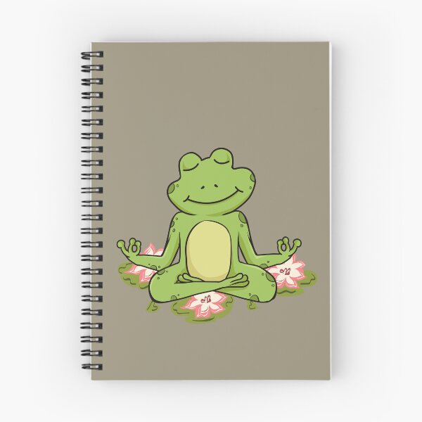 Item preview, Yoga frogs. meditating frog doing yoga.  designed and sold by HopItStudio.