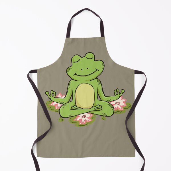 Item preview, Yoga frogs. meditating frog doing yoga. designed and sold by HopItStudio.