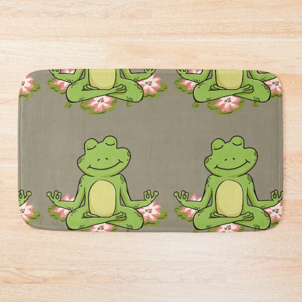 Item preview, Yoga frogs. meditating frog doing yoga.  designed and sold by HopItStudio.