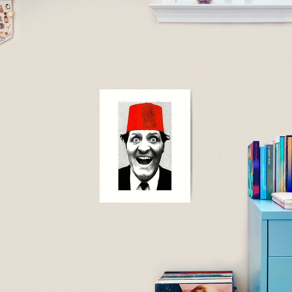 Tommy Cooper Print, Just Like That Art Print, Tommy Cooper Stamp Print, TV  Quote Art, Granddad Present, Dad Gift 