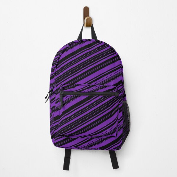 Item preview, Black and Purple Diagonal Stripes Pattern designed and sold by humnoo.