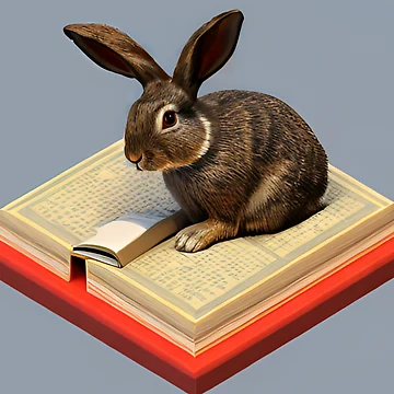 Artwork thumbnail, Rabbit Reading by RiseAbove22