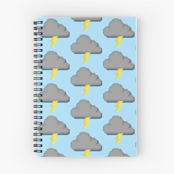 Item preview, Retro Pixel Lightning Cloud Weather Icon Design designed and sold by 8BitTrip.