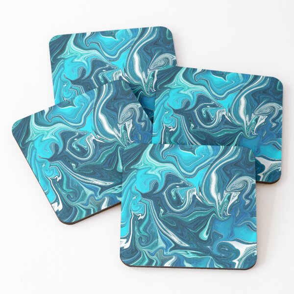 Item preview, Vivid and Abstract Blue Janzay Trending Marble Swirls / Mixture designed and sold by Janzay.