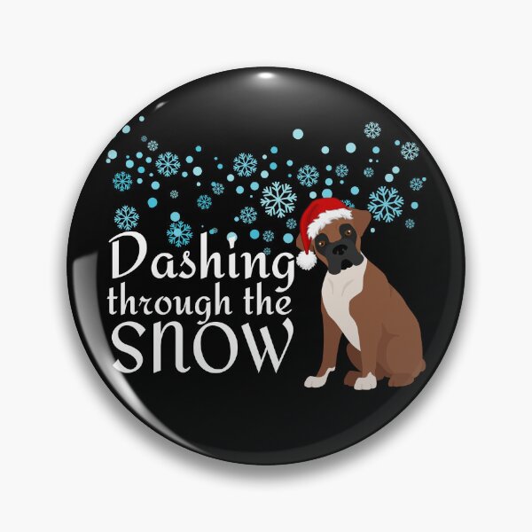 Item preview, Dashing through the snow with my Boxer dog designed and sold by TreetopStudios.