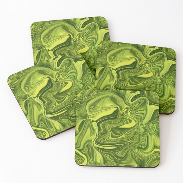 Item preview, Vivid and Abstract Bright Green Janzay Trending Marble Swirls / Mixture designed and sold by Janzay.