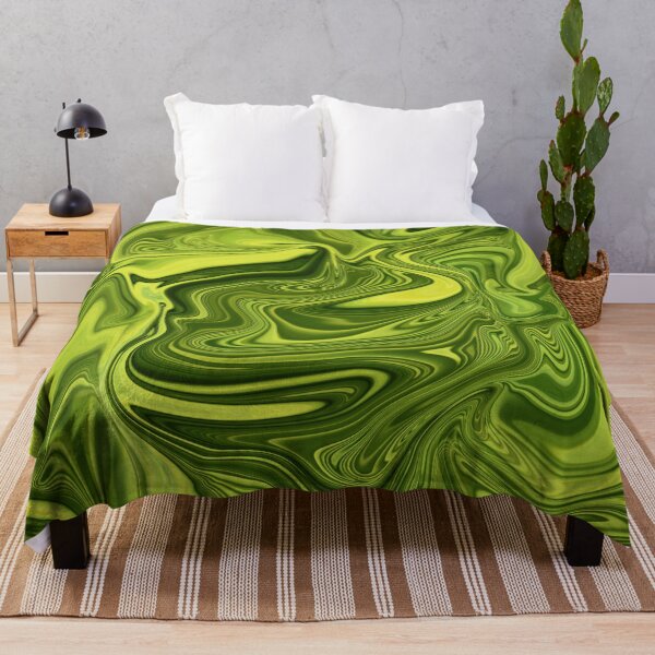 Item preview, Vivid and Abstract Bright Green Janzay Trending Marble Swirls / Mixture designed and sold by Janzay.