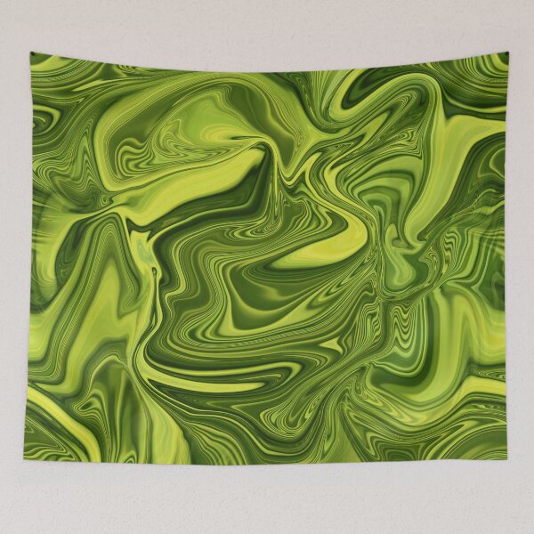 Item preview, Vivid and Abstract Bright Green Janzay Trending Marble Swirls / Mixture designed and sold by Janzay.