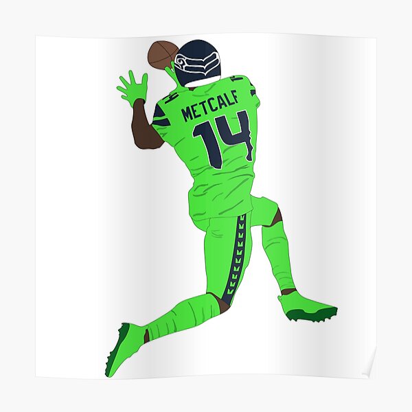 Dk Metcalf Football Design Poster Seahawks T-shirt