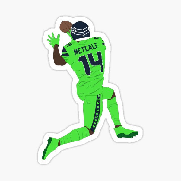 DK Metcalf Sticker for Sale by xhill33