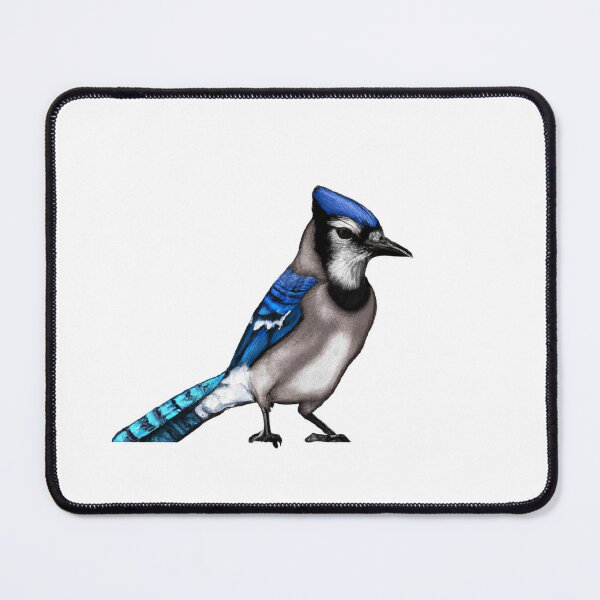 Item preview, Cute Blue Jay Drawing designed and sold by WeHeartAnimals.